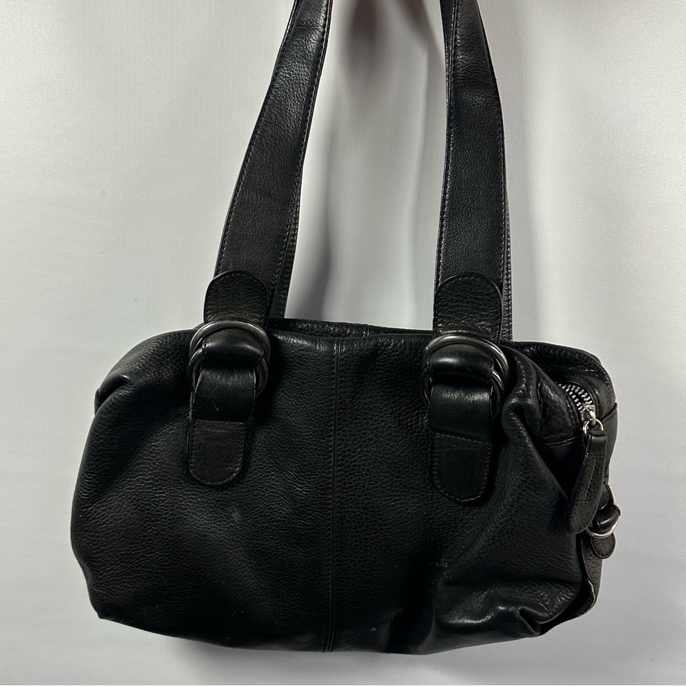 Black Leather Shoulder Bag | lorella pagano
